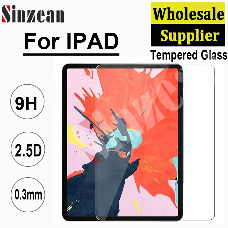 50pcs 0.33mm 2.5D 9H For ipad Pro 11 2018 clear tempered glass 12.9 screen protector Film with paper package | Мобильные телефоны и