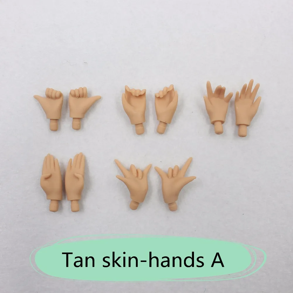 Neo Blythe Gestos com as mãos da boneca Mãos extras removíveis 5