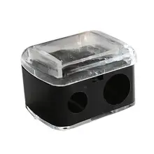 Инструменты два отверстия точилка для косметики Полезная точилка для карандашей для косметической кисти/карандаш для подводки глаз/Карандаш для макияжа