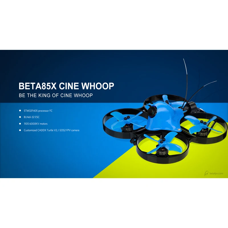 Beta85X Whoop Квадрокоптер 4S HD whoop DVR с 1105 6000KV двигатель 2S F4 FC BLHeli_32 ESC AXII антенна EMAX Avan " 4-х лезвия реквизит