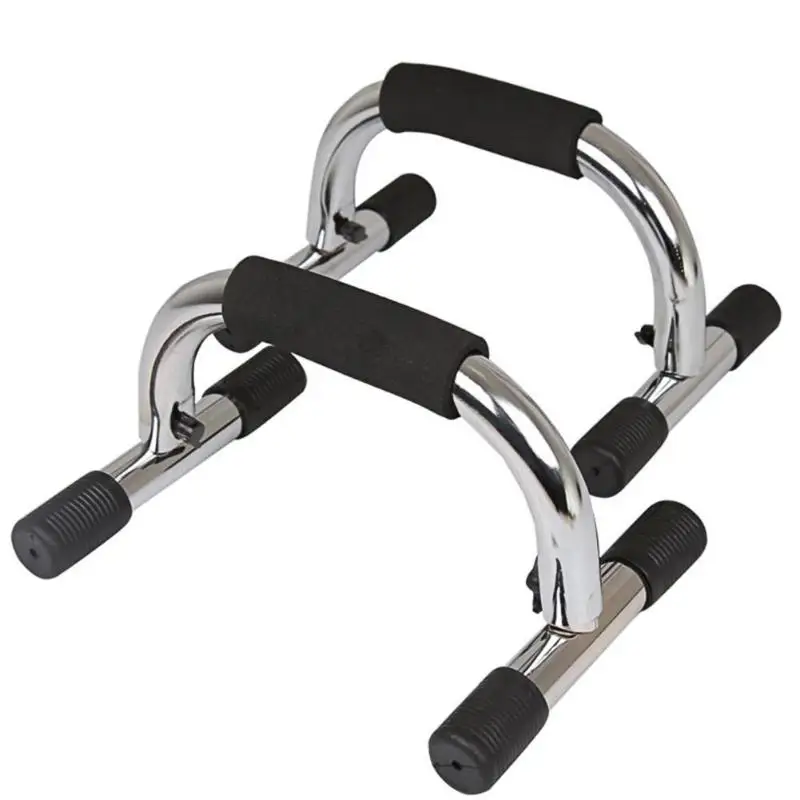 

1 Pair Chromed Push Up Bar with Foam Handle for Arm Fitness Chest Training