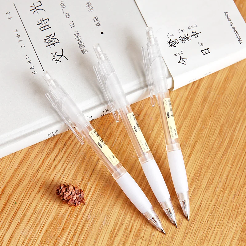 0,5 мм, 1 шт., простой прозрачный ластик, механический карандаш, удобный держатель, карандаш для занятий, Обучающие канцелярские принадлежности