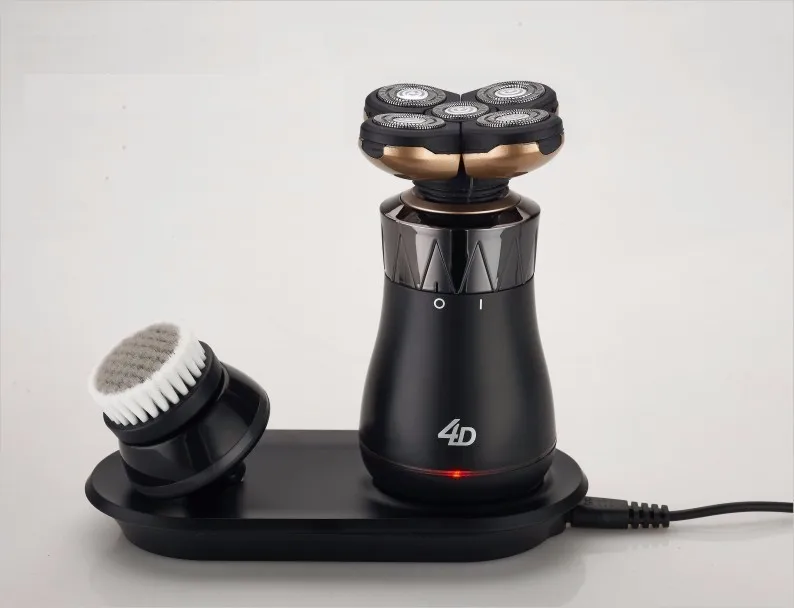 4D five-blade rechargeable men's shaver with face cleaning brush5