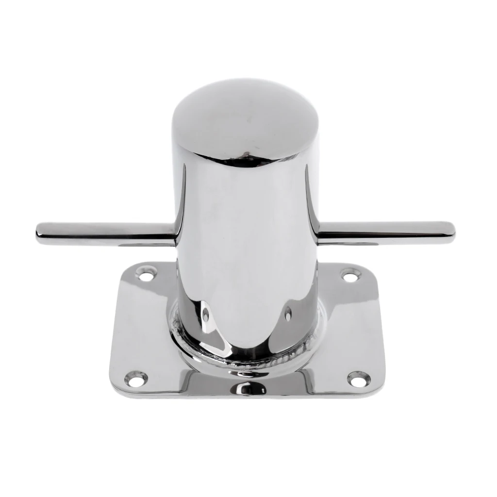 Marine 316 Stainless Steel Single Cross Bollard Boat Yacht Mooring
