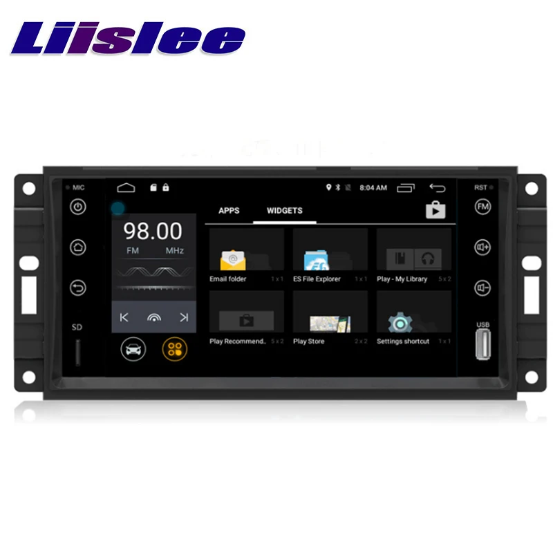 LiisLee Автомобильный мультимедийный gps HiFi аудио Радио стерео для Jeep Wrangler JK J8 2007~ стиль навигации NAVI