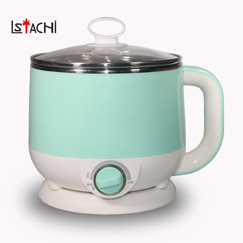 

LSTACHi Multi-functional Separable Electric Cooker Food Steamer Student Dorm Cooking Instant Noodles Electric Hot Pot 1.5L Wok