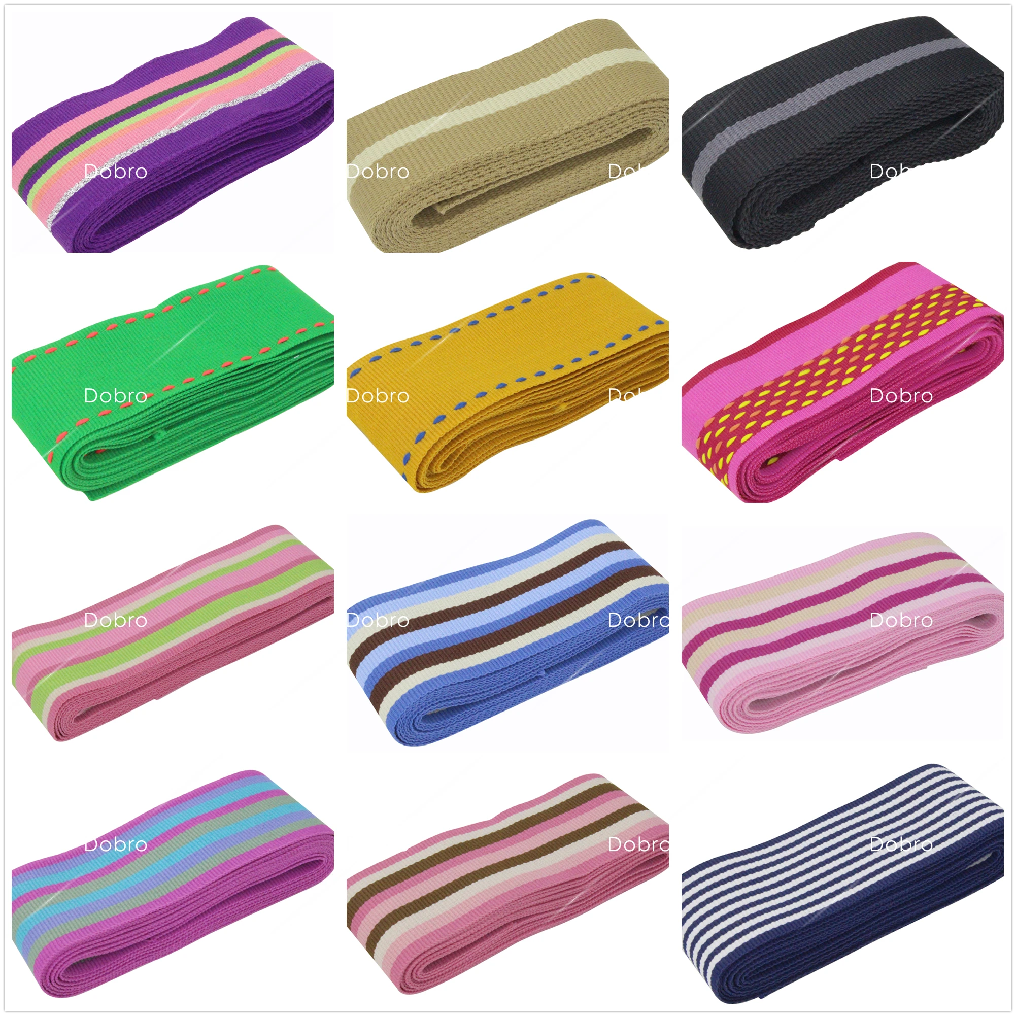 

1-1/2" 38mm Stripe Grosgrain Ribbon Sewing Supplies SGR-38-8