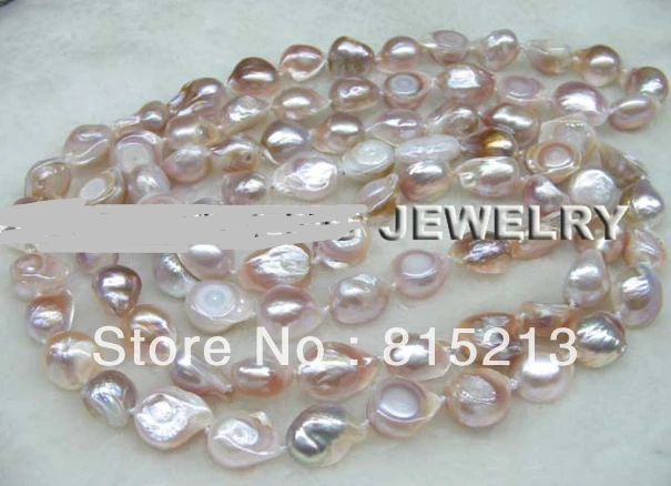 

ddh00866 Baroque 47" 12-16mm lavender freshwater pearl necklace