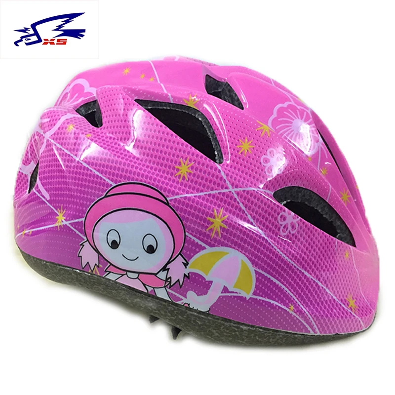 Carton Pink Bike Helmet for Girls Kids EPS Ultralight Cycling Bike