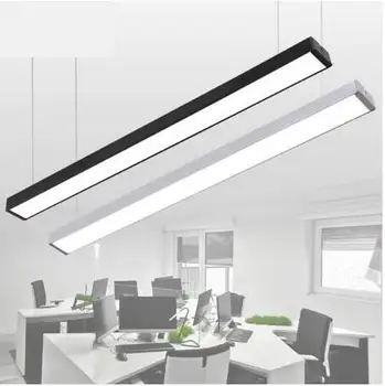 

LED Office Lighting Office Droplight Gymnasium Strip Hanging Wire Lamps Studio Aluminum Square Condole Lamps