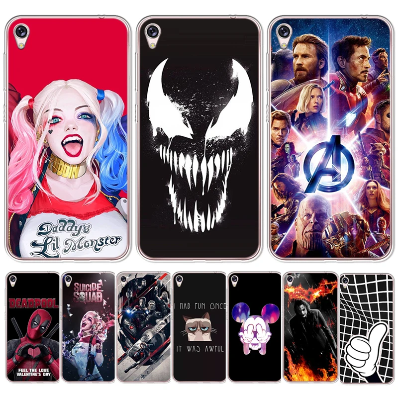 Чехол для телефона Asus Zenfone Live ZB501KL Max 3 4 Pro M1 ZB602KL ZC520KL ZC520TL marvel joker venom deadpool с
