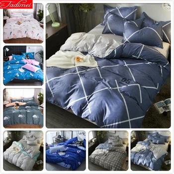 

Big Size Double King Queen Full Twin Single Duvet Cover Sheet Pillowcase 3/4 pcs Bedding Sets Kids Child Soft Cotton Bed Linens