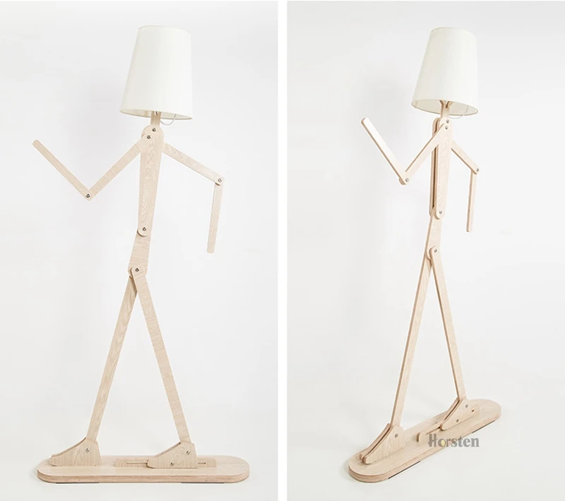 Japanese Style Creative DIY Wooden Floor Lamps Nordic Wood Fabric Stand Light For Living Room Bedroom Study Art Deco Lighting E27 (9)