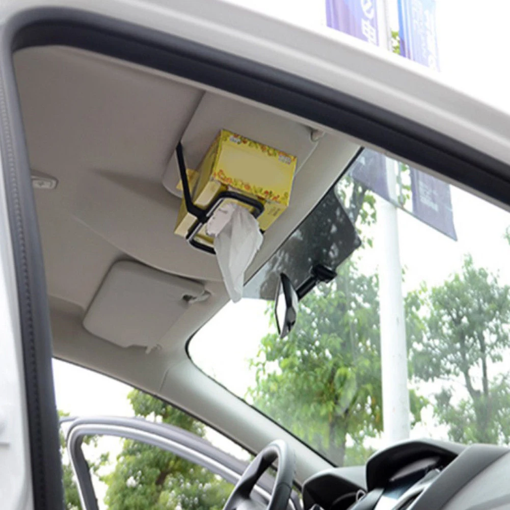 

Clip Paper Practical Tissue Holder Box Holder Auto Sun Visor Fashion Storage Organizer Napkin Bracket Accessories Seat Back Car