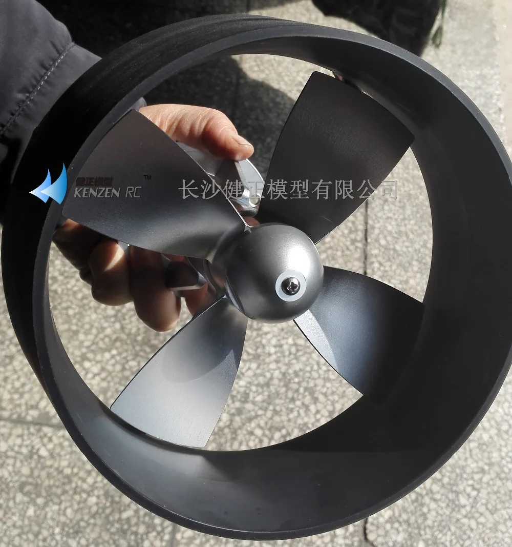 Dia 150mm 4 Blades Kort Nozzle Ducted Propeller Assembly for Electric Motor Underwater Thruster Robot ROV AUV Submarine RC Boat-1