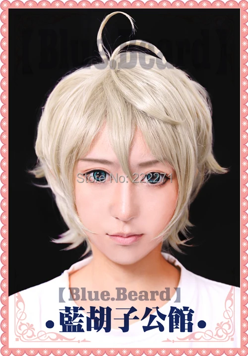 

Anime Aldmoah Zero Syn Troyet\Slain Trojad\Slaine Troyard Short Full Lace Cosplay Wig Need Style Costume Heat Resistant + CAP