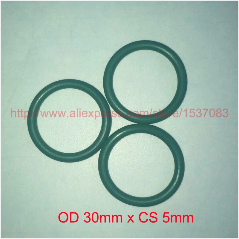 

OD30mm x CS 5mm green viton FKM fpm rubber seal china oring o type ring