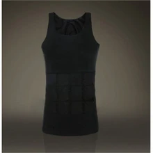 Новинка, Корректирующее белье, модный мужской жилет, топы, корсет, майка облегающая Талия, облегающая, похудение, Горячая Распродажа, новые черно-белые майки