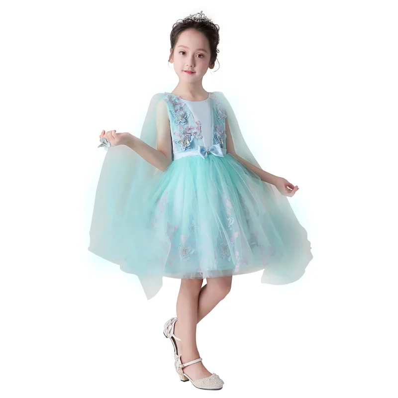 

Summer 2018 Flower Girl Dress Kids Princess Dresses For Girls Wedding Dress Elegant Girl Party Hosting Performance Short Dress