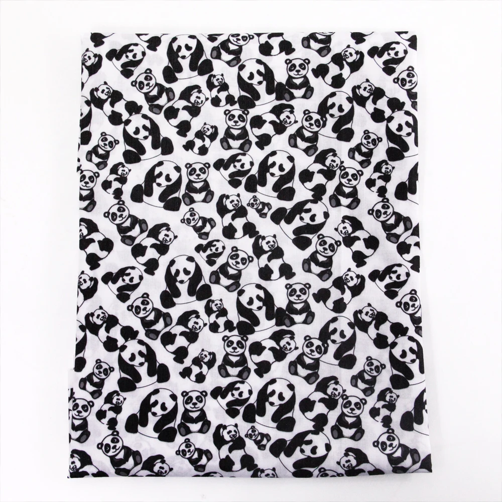 

David accessories 50*145CM panda Polyester cotton fabric for Tissue Kids Bedding home textile for Sewing Tilda Doll,51876