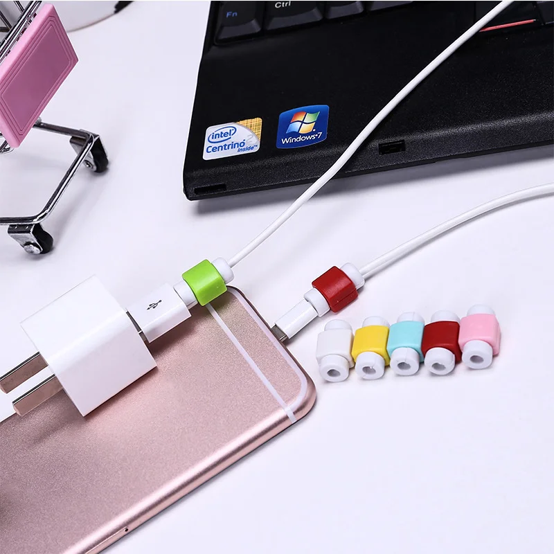 10 шт. защитный рукав для зарядного устройства Iphone 6 7 8 Plus X USB кабель Защита
