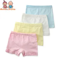 12Pcs/Lot Girls Boxer Baby Cotton Lace Underwear Shorts Kids Panties Suitable For 2-10Years