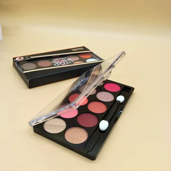 

3 Styles 10 Colors Matte Eye Makeup Nudes Palette glitter powder Eye Shadows Earth Brush Set Stamps Pigment Q1