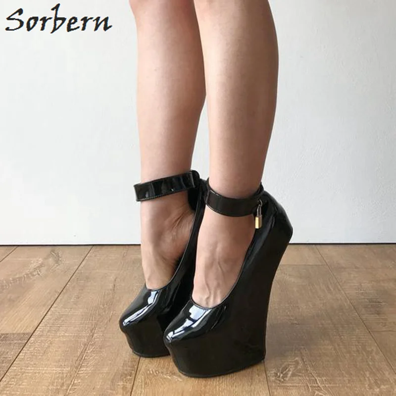 Tobillo Mujeres Sorbern De Plataforma 2019 Talones Tacón En Alto custom Nuevo Las Color Zapato El Correa Plataformas Hebillas Mujeres Zapatos Señoras Sexy Black qqrpFt
