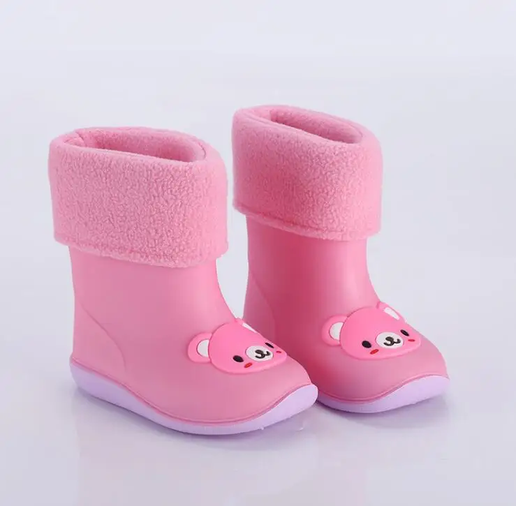 

Rainy Season Rubber Shoes Children Boots For Girls Boys Toddler Kids Water Shoes Rainboots Candy Color Antiskid Waterproof Shoes