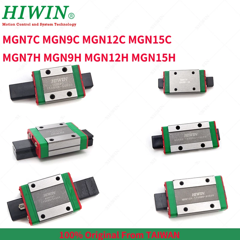 

Linear Guides Carriages MGN7H MGN9H MGN12H hardware HIWIN linear guide slider block MGN7C MGN9C MGN12C MGN15C 3D Printer Part