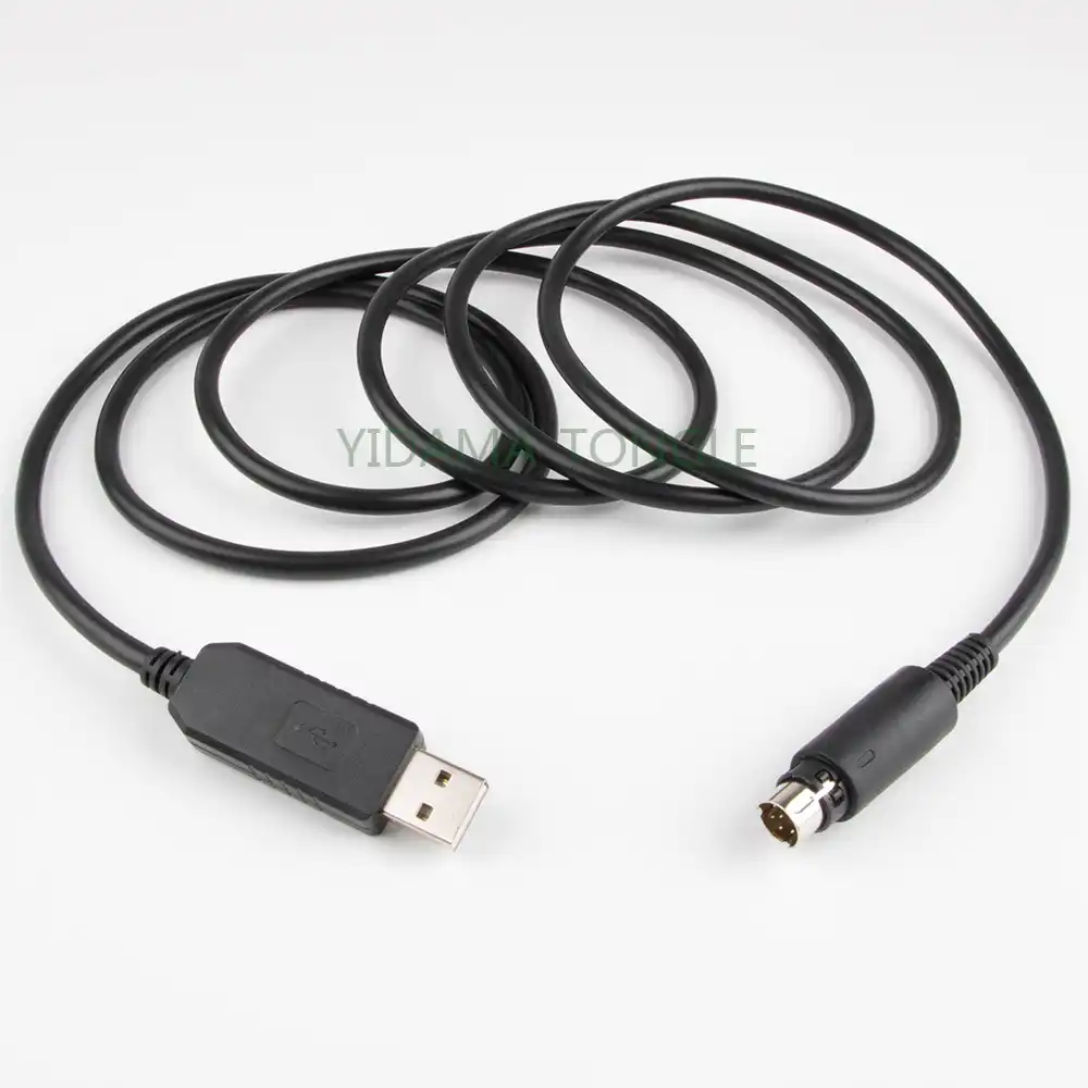 FTDI USB RS232 to mini DIN 8P male Programming CAT cable for Yaesu FT