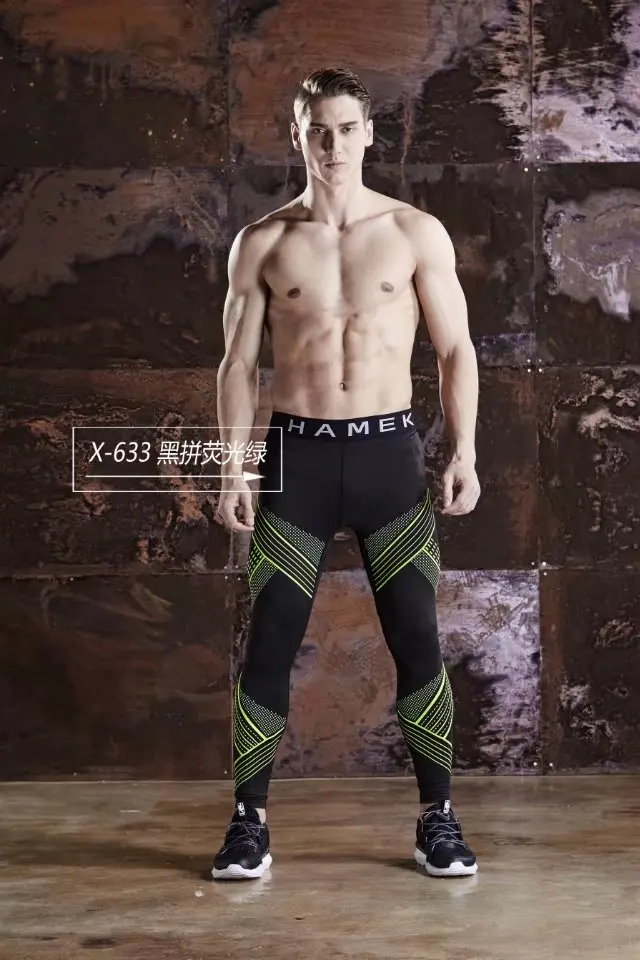 Mens Quick Dry Compression Tight Pants Tights Skinny Leggings Bottom font b Fitness b font Bodybuilding