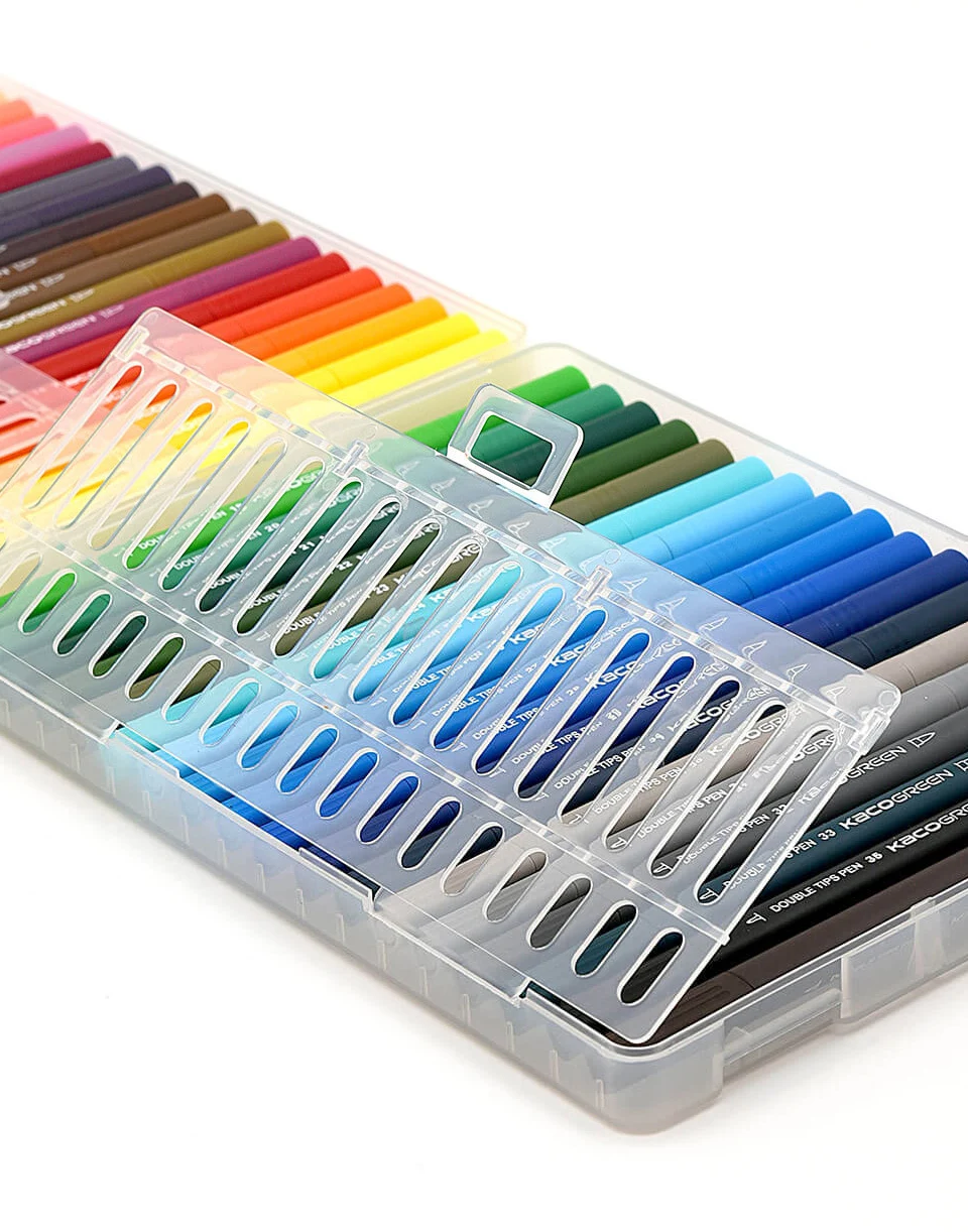Xiaomi KACO 36 Colors Double Tip Watercolor Pens Painting Graffiti Art Markers Drawing Set Art Dual Brush Pen Non-toxic Safe (4)