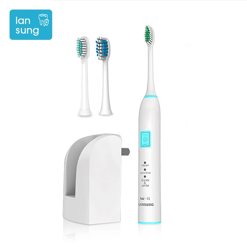 

2017 Lansung Electric Tooth Brush Acoustic Wave Electronic Toothbrushes For Kids Toothbrush Rechargeable Wireless Sonicare 4