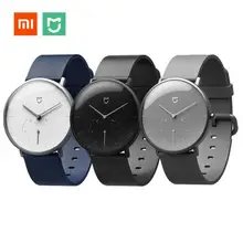 Xiao mi jia умные кварцевые часы водонепроницаемый шагомер для смартфона Bluetooth 4,0 mi Smartwatch автоматическое время калибровки