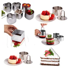 Kitchen DIY Bakeware Cake Tools Cheese Shape Mold Cupcake Mold Salad Dessert Mousse Ring Cake Cheese