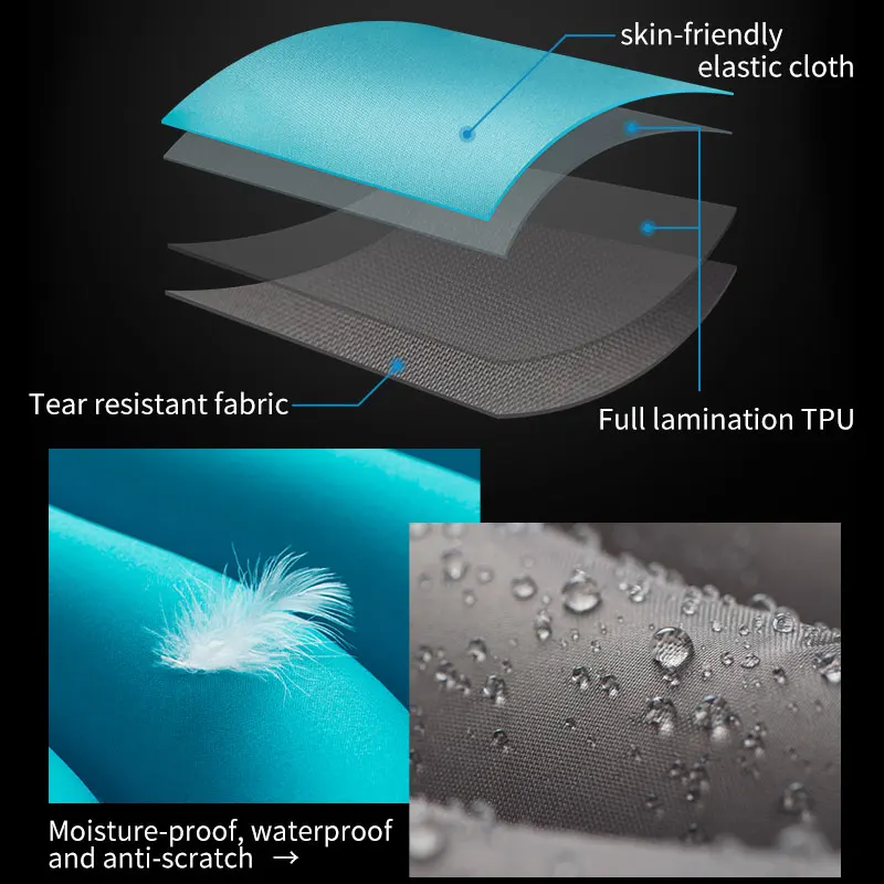Naturehike في الهواء الطلق خفيفة شكل متموج TPU نفخ التخييم حصيرة للماء وسادة النوم نزهة للطي فراش NH18C009-D