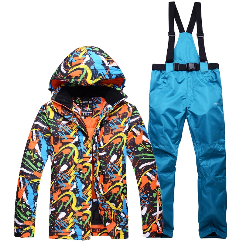 NEW Snowboarding Sets men Skiing suits Jackets pants winter Sportswear ...