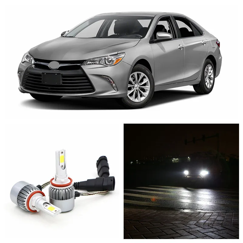 Edislight High Power 72W 7600LM LED Headlight Kit White Car Light Low