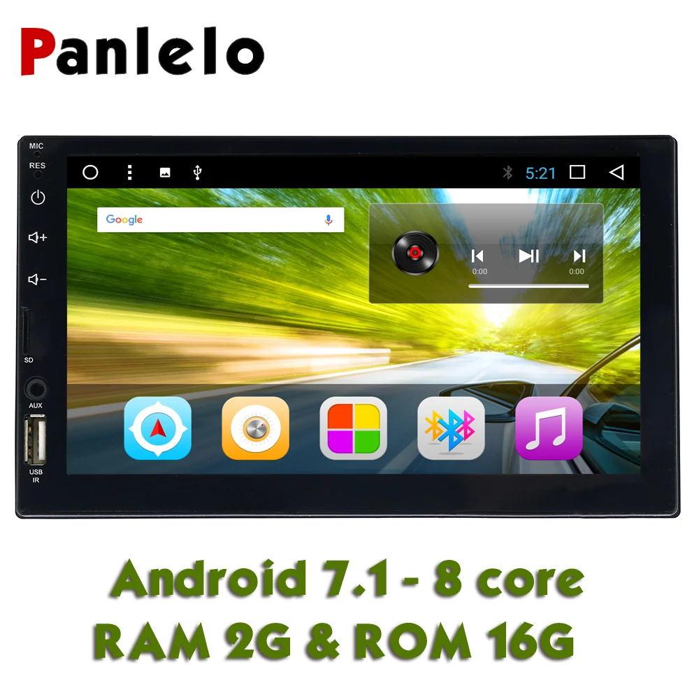 

Panlelo Autoradio 2 Din Android 7.1 Octa Core 2G 16G Double Din Android 7 inch with Bluetooth GPS Car Radio 2din For KIA Hyundai