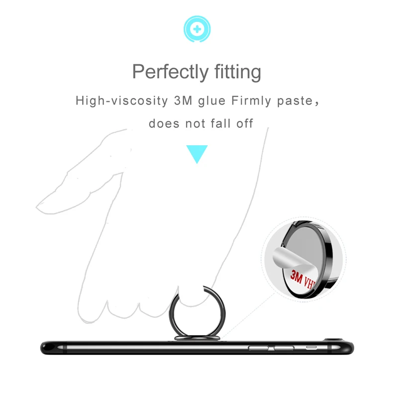 Baseus Phone Ring Holder Universal 360 Rotation Finger Ring Holder Stand For iPhone 7 6 Samsung S8 Plus Mobile Ring Phone Holder