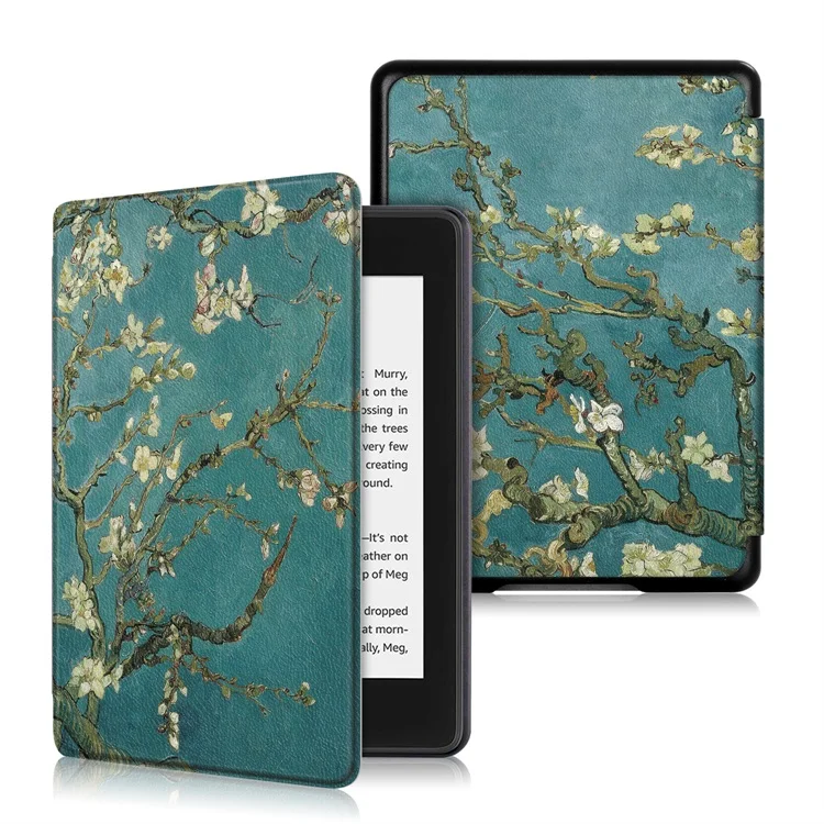 Тонкий чехол из искусственной кожи с принтом для Amazon Kindle Paperwhite 4, чехол 10го поколения для Kindle Paperwhite чехол - Цвет: 8