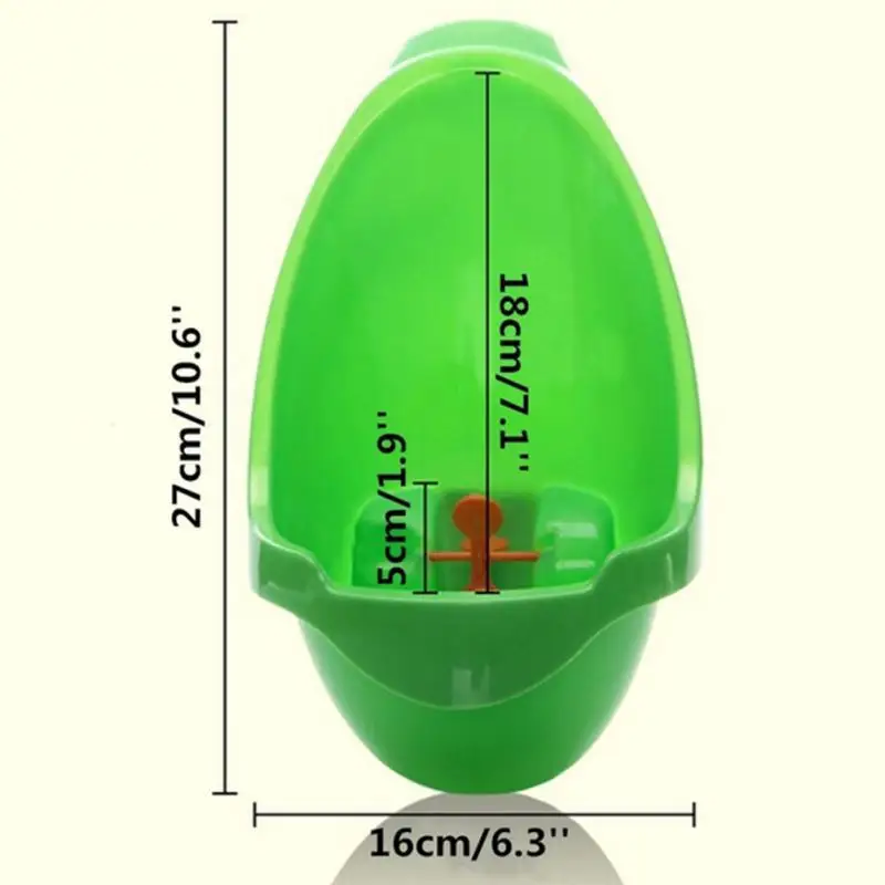 Писсуар на присосках в форме мультяшной лягушки для маленьких мальчиков, настенный писсуар, унитаз для обучения детей, вертикальный писсуар для мальчиков