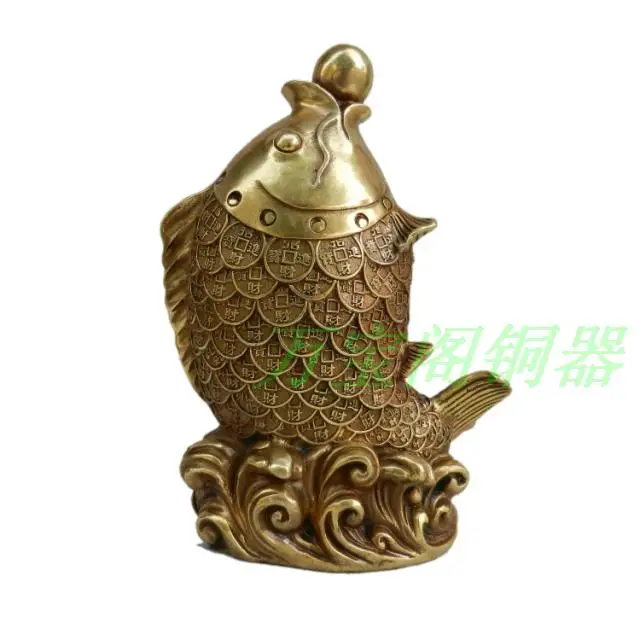 

Copper copper fish carousingly copper home accessories decoration rich
