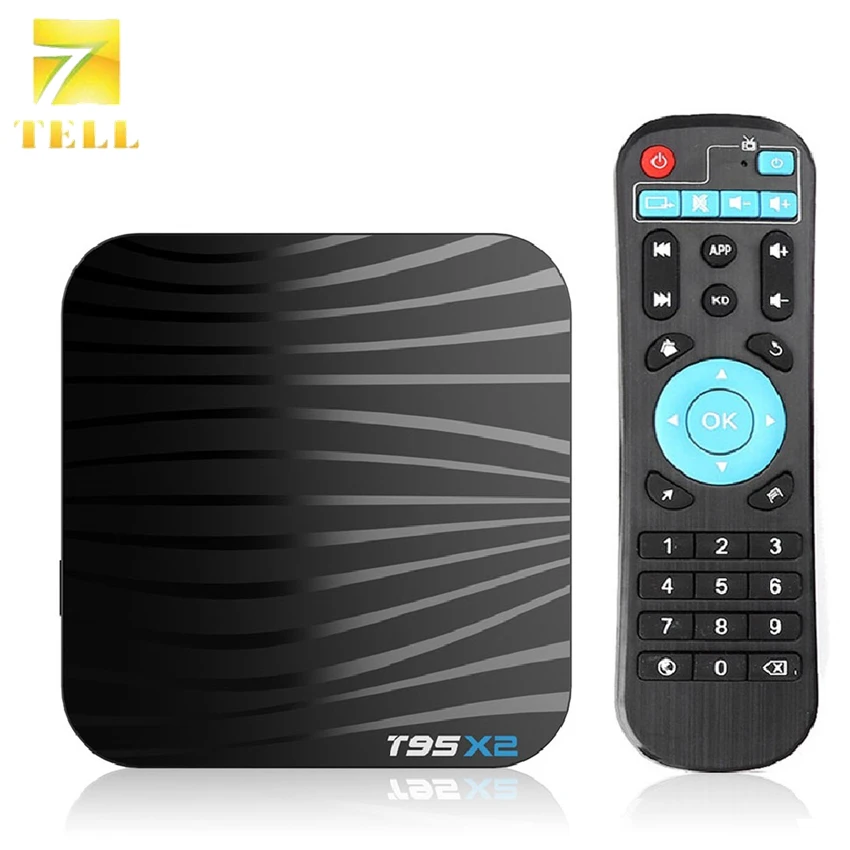 

T95X2 Amlogic S905X2 Quad Core Android 8.1 TV Box 4GB 64GB Optional Dual Wifi 100M H.265 4K UHD 3D 60pfs USB3.0 Set Top Box