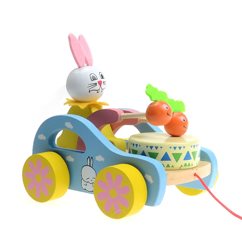 Toys For Children Noise Maker Wooden Classic Toys Brinquedos Cute Bunny Knock Drum On Car Kids Education Toy For Baby 6+ Months Toys For Children Noise Maker Wooden Classic Toys Brinquedos Cute Bunny Knock Drum On Car Kids Education Toy For Baby 6+ Months