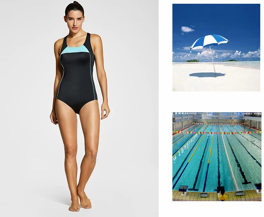 SYROKAN женский спортивный Цельный купальник для гонок размера плюс, спортивный купальник