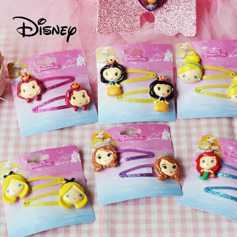 Hot Disney 10pcs/set Pretends Play Toys Frozen Elsa Princess Hair Clips Woman Girl's Adornment Party Birthday Gift For Girls