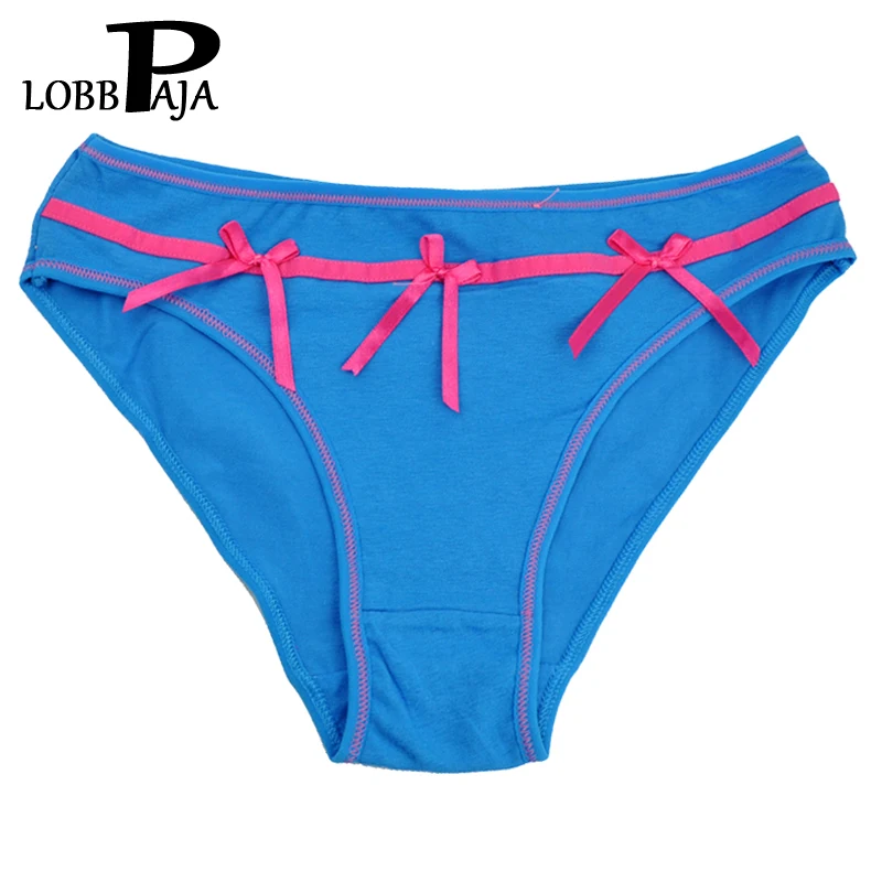 Нижнее белье LOBBPAJA женские хлопковые трусы с бантом и низкой талией|ladies knickers|briefs