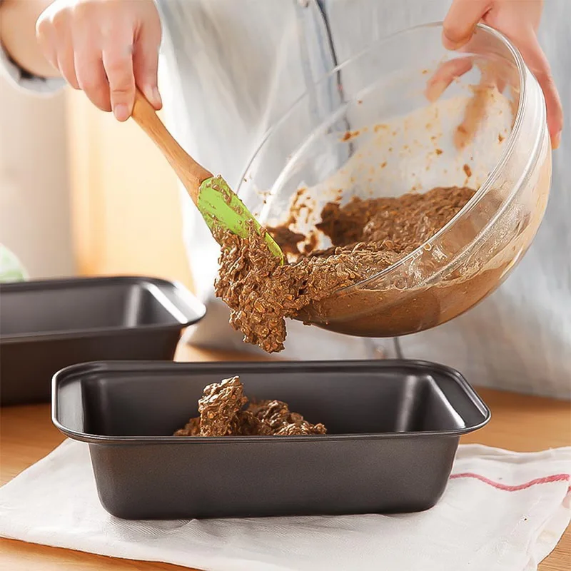 

1pc Non-Stick Rectangle Carbon Steel Toast Bread Mold Cake Mold Loaf Pastry Baking Bakeware DIY Cake Pan Baking Supplies